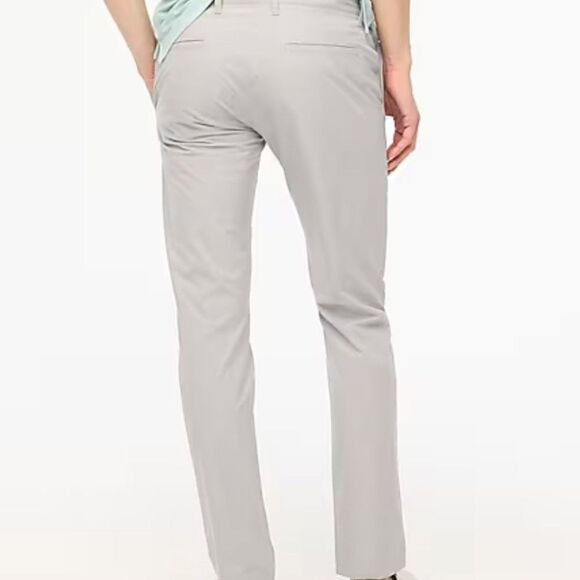 J. Crew Factory AA712 Slim-fit tech chino pant in Scarborough Grey NWT - Picture 3 of 11
